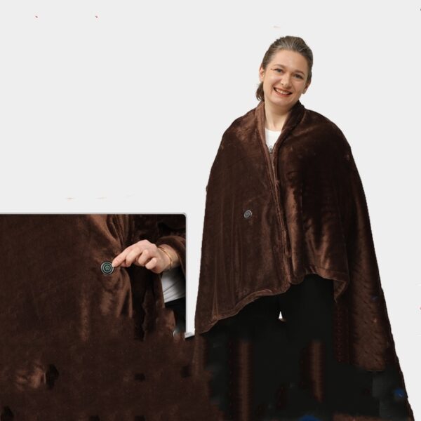 Cozy Warm Thermal Cloak Warm Cover Heated Blanket - Image 2